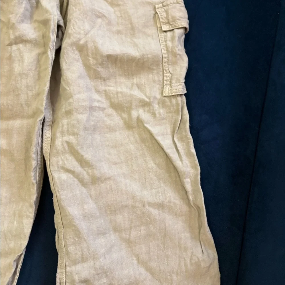 Men’s Vilebrequin Beige Linen Drawstring Pants xxl